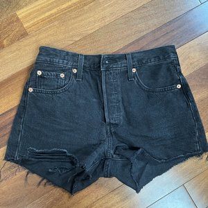Levi's 501 Black Shorts